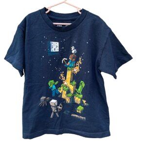 Minecraft Vintage Boy's "Tight Spot" SS T-Shirt Licensed Design by Jinx, YSmall